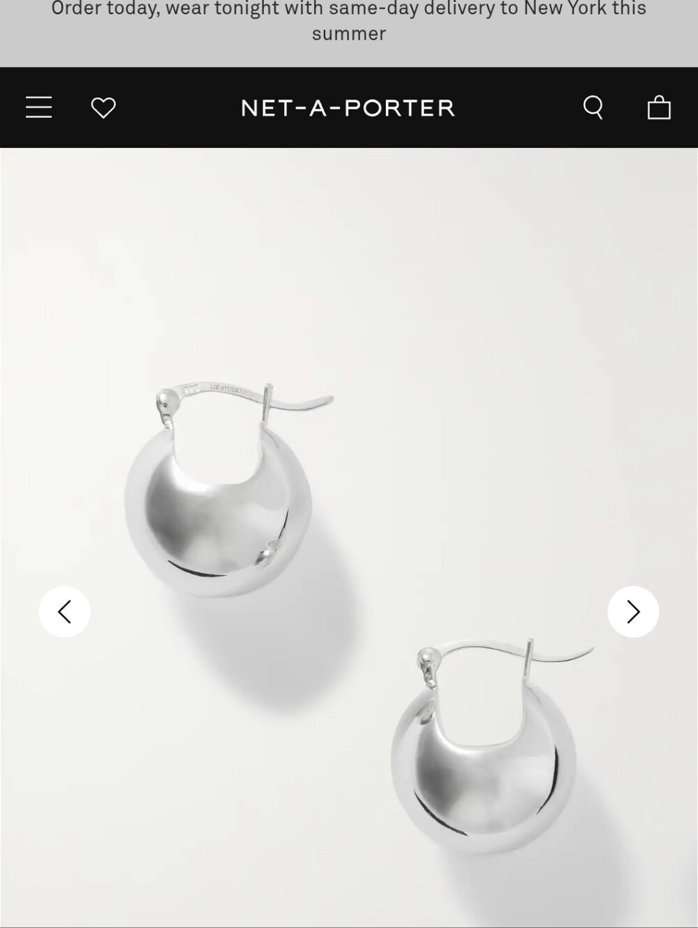 Lie Studio The Ingrid 925 Silver Ball Earrings